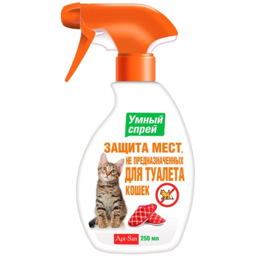 АПИ-САН Умный Спрей Защита мест не д/туалета д/кошек 200мл АПИ-САН Умный Спрей Защита мест не д/туалета д/кошек 200мл