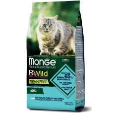 Monge BWild Grain Free Cat Cod Fish & Potatoes-беззерновой корм для кошек (треска и чечевица) Monge BWild Grain Free Cat Cod Fish & Potatoes-беззерновой корм для кошек (треска и чечевица)