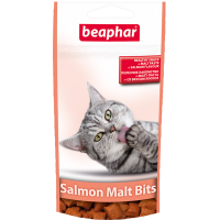 Beaphar Malt-Bits with Salmon - Подушечки с мальт-пастой для кошек с лососем, 35 г / 75 шт (арт. 12621)