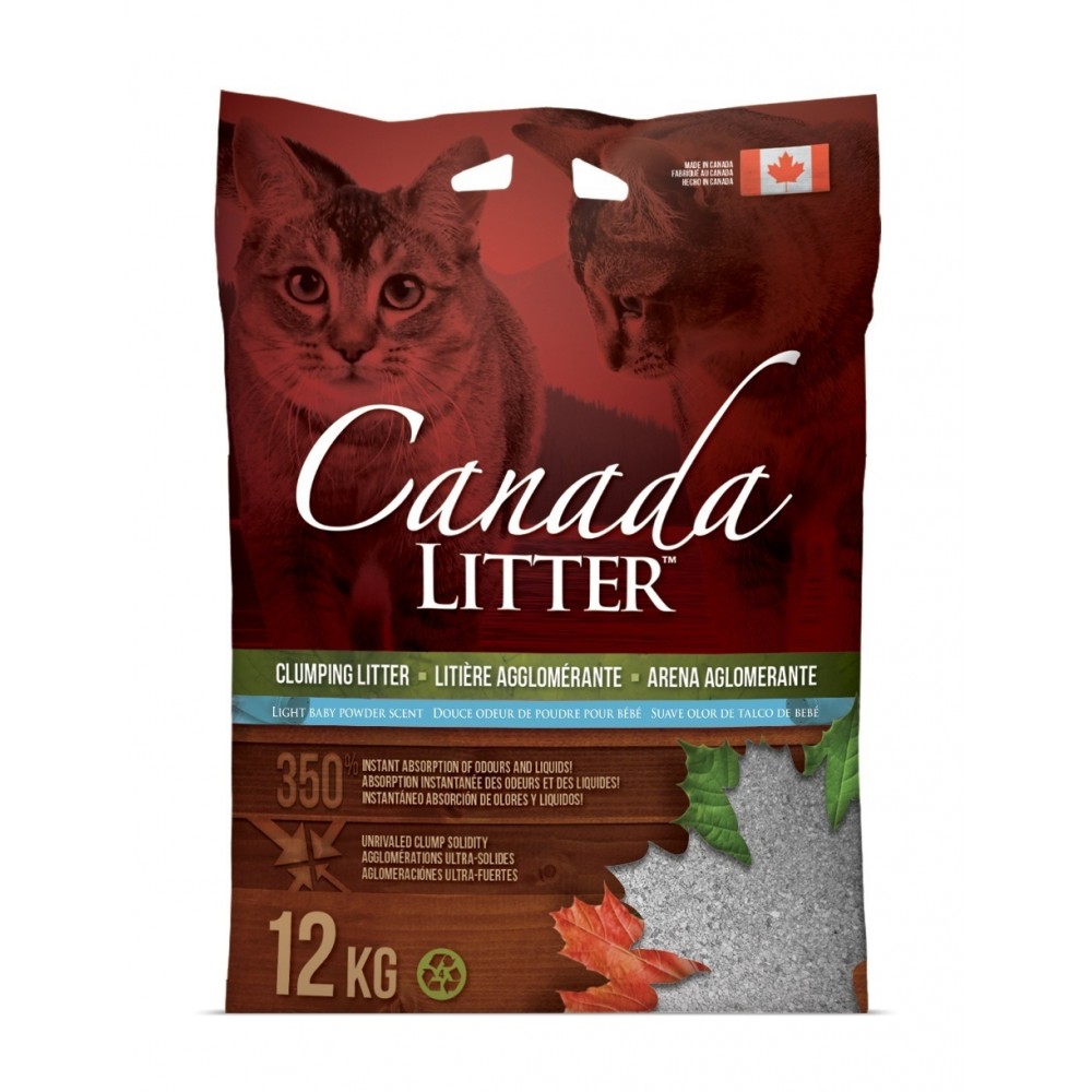 Canada Litter - комкующийся наполнитель из бентонита Запах на замке с ароматом детской присыпки Canada Litter - комкующийся наполнитель из бентонита Запах на замке с ароматом детской присыпки