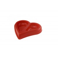 Sum-Plast Миска двойная для собак Сердце 0,45 л. (арт. TYZ SM10)