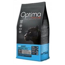Optimanova Cat LIGHT CHICKEN & RICE - корм для кошек склонных к избыточному весу