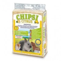 CAT'S BEST Опилки для грызунов HEIMTIEREINSTREU-CHIPSI CITRUS MULTI с запахом цитруса, 15 л (1 кг) (арт. CB10)