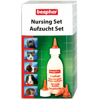 Beaphar Nursing Set - набор для вскармливания мелких дом. животных (бутылочка, 4 соски и ершик) (арт. DAI11246)