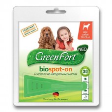Green Fort neo БиоКапли - для защиты собак от блох и паразитов 10-25 кг