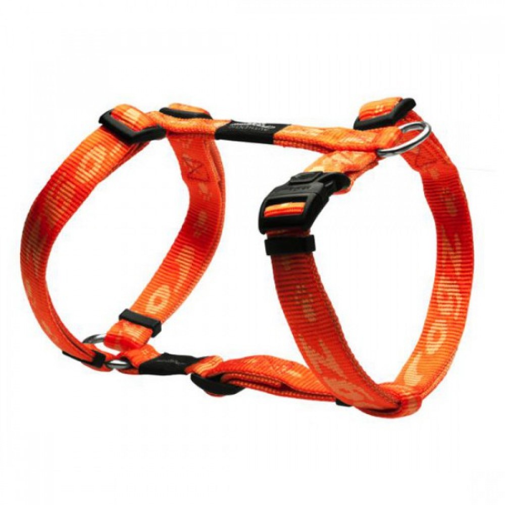 Rogz шлейка для собак нейлон Alpinist оранжевая, несколько размеров Rogz шлейка для собак нейлон Alpinist оранжевая, несколько размеров