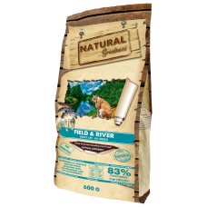Natural Greatness Field & River Recipe - сухой корм для взрослых кошек, лосось, ягненок