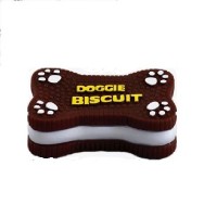 Игрушка для собак For Friends Doggie Biscuit с пищалкой, 12.5*7.5*3.5 см. (арт. TUZ172)