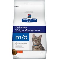 Hill's m/d Weight Management - корм для кошек с сахарным диабетом, избыточным весом