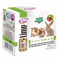 LOLO Pets Минеральный камень для грызунов с яблоком, 40 г (арт. LO 71058)