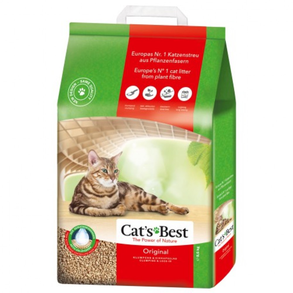 Cat's Best Original - древесный комкующийся наполнитель Cat's Best Original - древесный комкующийся наполнитель
