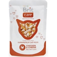 Влажный корм (пауч) для кошек Brit Care Chicken & Cheese (курица и сыр), 80 г (арт. 100118) Влажный корм (пауч) для кошек Brit Care Chicken & Cheese (курица и сыр), 80 г (арт. 100118)