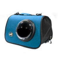 Сумка-переноска для кошек Modern style M, синяя с иллюминатором 26*40*26 см. (арт. TYZ СП17)