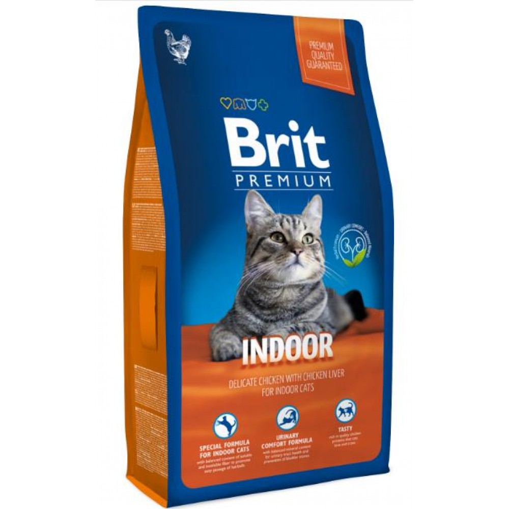 Brit Premium Cat Indoor - корм (курица и печень) для кошек домашнего содержания Brit Premium Cat Indoor - корм (курица и печень) для кошек домашнего содержания