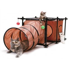 Игровой комплекс для кошек Лабиринт, 44x123x45 см, Hideaway Cave Игровой комплекс для кошек Лабиринт, 44x123x45 см, Hideaway Cave