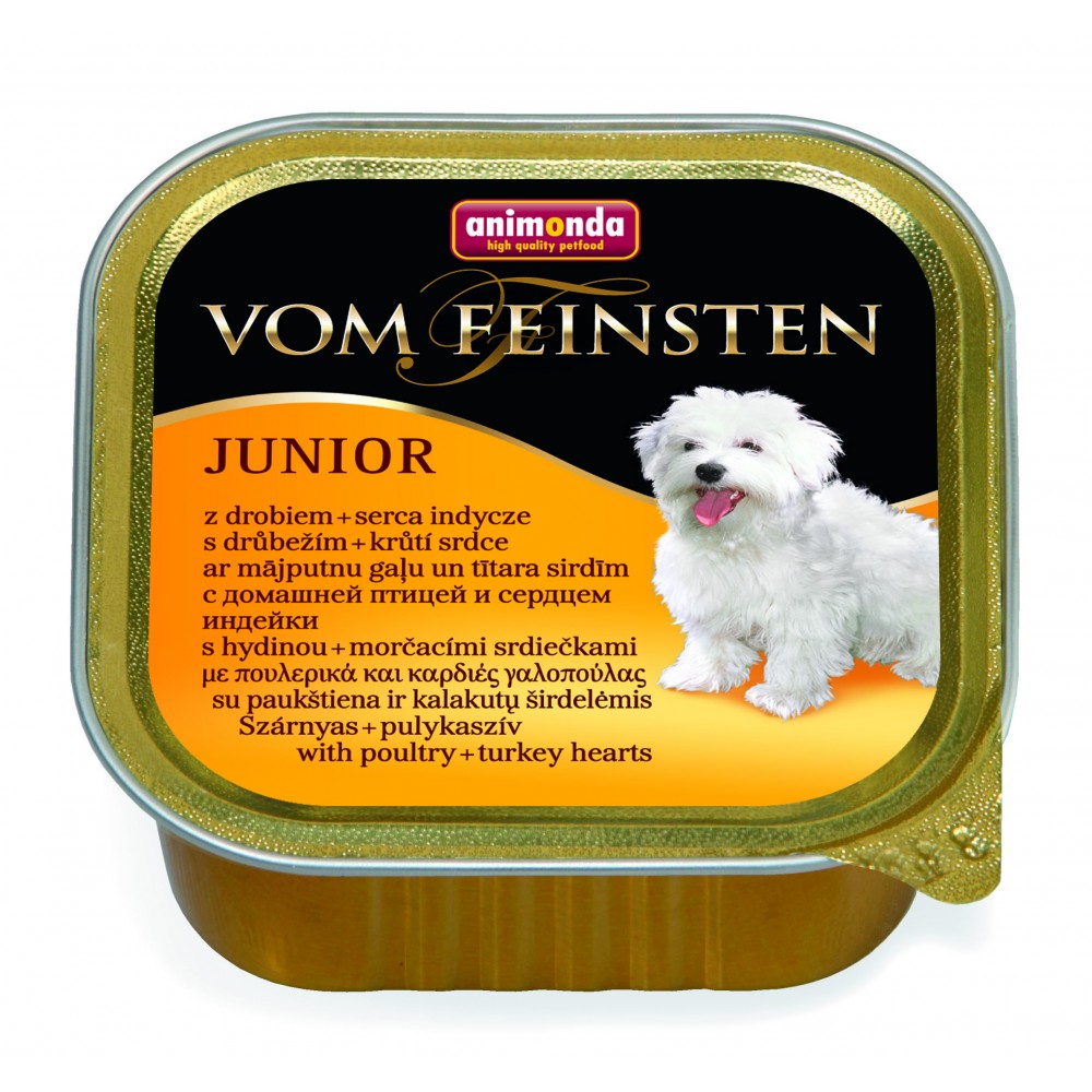Vom Feinsten Dog-консервы для щенков с сердечками индейки (150 г) Vom Feinsten Dog-консервы для щенков с сердечками индейки (150 г)