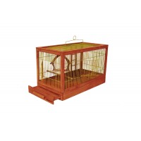 Redplastic Клетка для птиц Ретро - кантри малая, деревянная, 47,5*27*32 см, разные цвета
