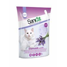 Sanicat Diamonds Lavender - впитывающий наполнитель силикагелевый с ароматом лаванды Sanicat Diamonds Lavender - впитывающий наполнитель силикагелевый с ароматом лаванды