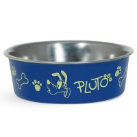 Triol Миска металлическая на резинке Pluto для собак, несколько объемов