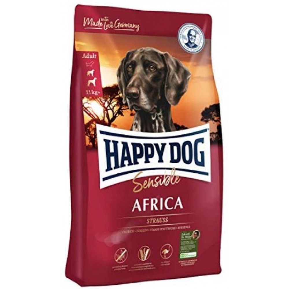 Happy Dog Sensible Africa - сухой корм для собак с мясом страуса Happy Dog Sensible Africa - сухой корм для собак с мясом страуса