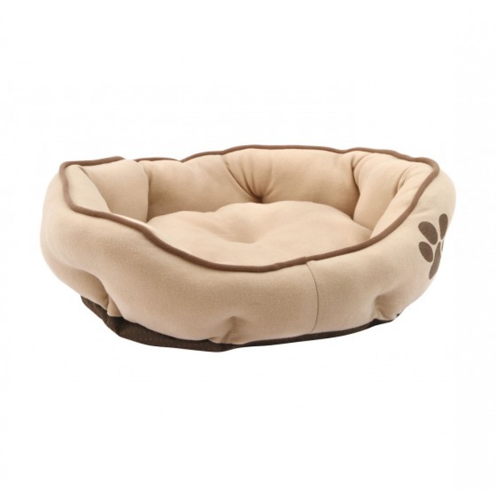 LOLO Pets Лежанка для собак бежевая, размер М, 57х52х14 см (арт. LO 55068) LOLO Pets Лежанка для собак бежевая, размер М, 57х52х14 см (арт. LO 55068)