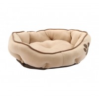 LOLO Pets Лежанка для собак бежевая, размер М, 57х52х14 см (арт. LO 55068)