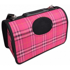 Сумка-переноска Pink для собак жесткий каркас, с ремнем ДиАнКари