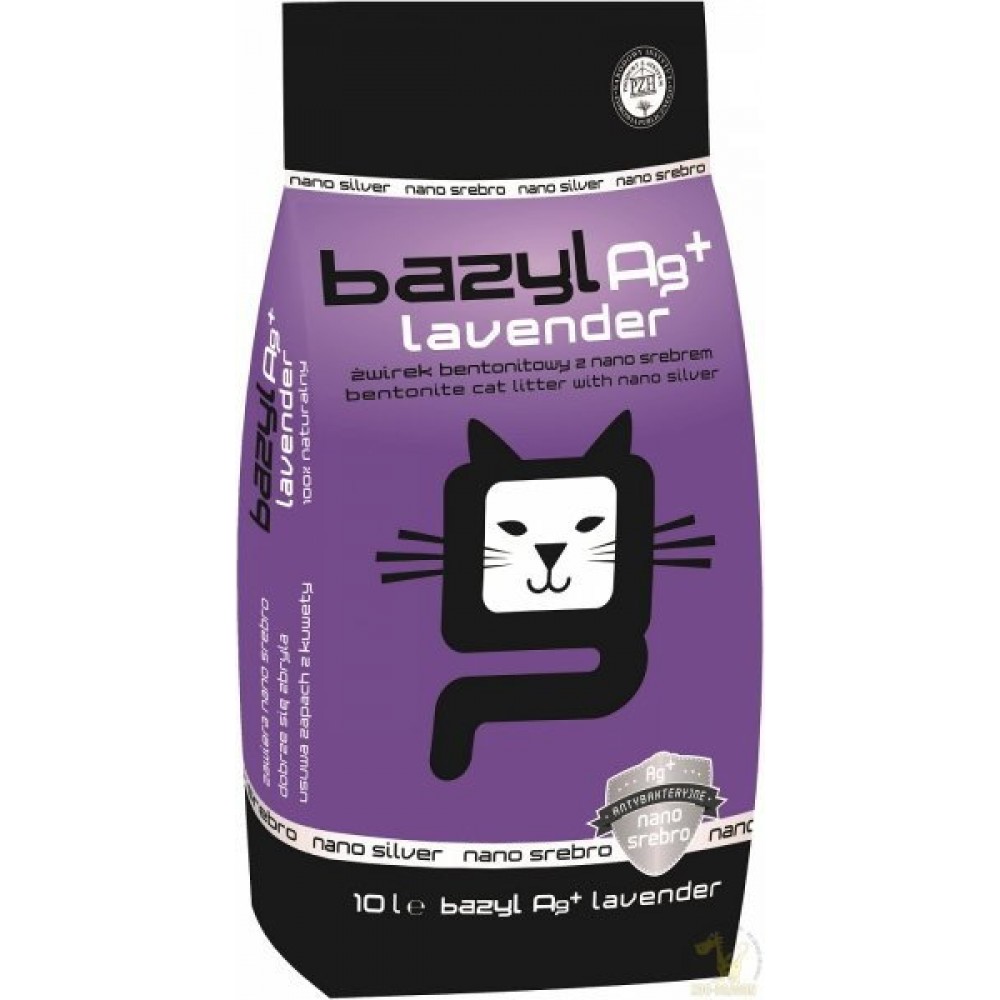Наполнитель Bazyl Lavender комкующийся для кошачьего туалета с лавандой бентонитовый Наполнитель Bazyl Lavender комкующийся для кошачьего туалета с лавандой бентонитовый