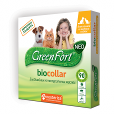 Green Fort-биоошейник от блох и эктопаразитов для кошек 35 см