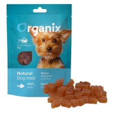 Organix Salmon Bites - лакомство для мини собак «Кубики из лосося» 