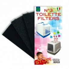 Фильтр угольный для туалета Georplast Set 3 ricambi x filtro toilett
