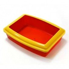 Туалет ВАКА под наполнитель, высокий борт, 41×31×9,5 см, разные цвета (арт. TYZ BST003)