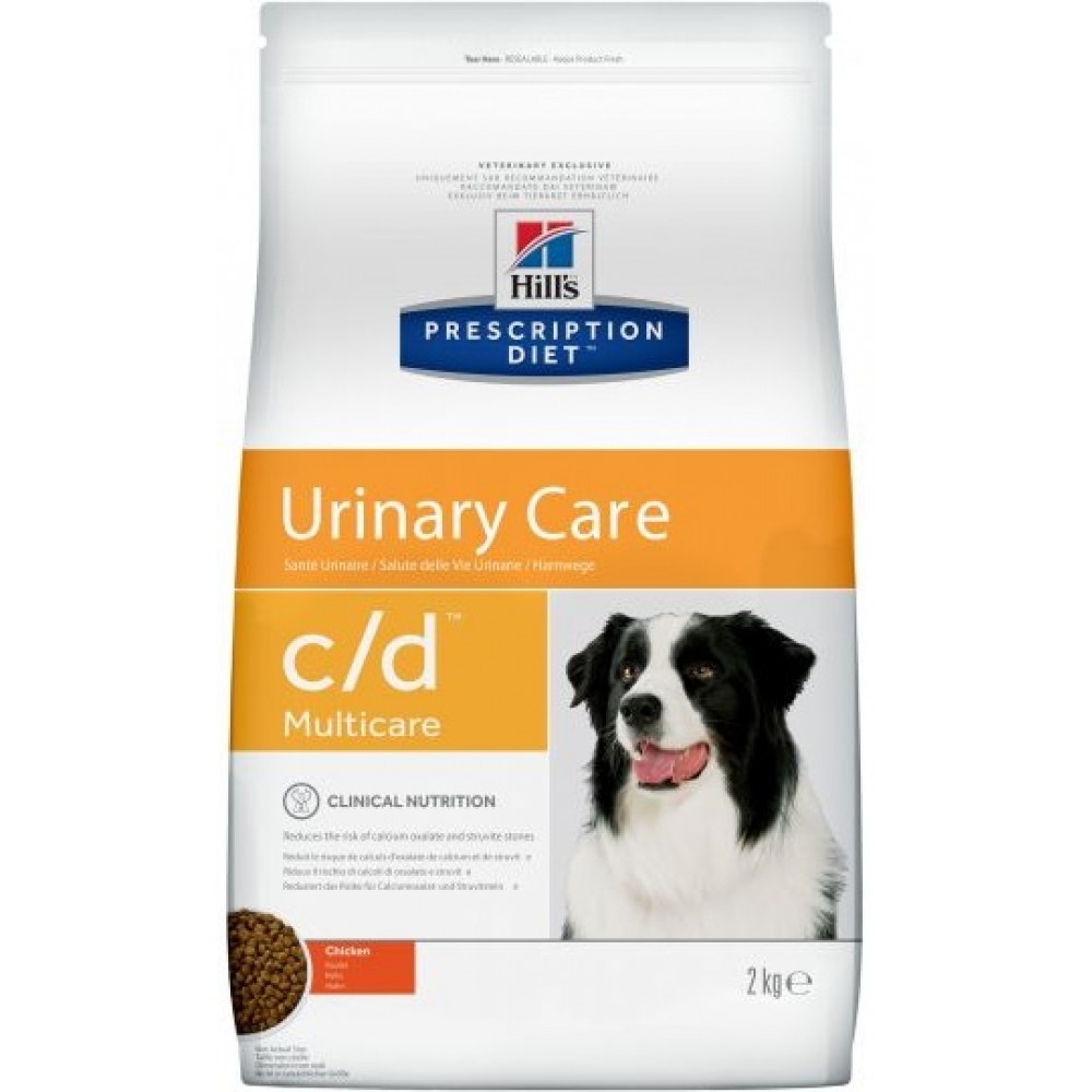 Hill's c/d Multicare Urinary Care - лечебный корм для собак при струвитном уролитиазе Hill's c/d Multicare Urinary Care - лечебный корм для собак при струвитном уролитиазе