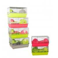 Voltrega клетка для Джунгарского ХОМЯЧКА №114, цвет серый, 39x25,5x22 см (арт. TY001114G)