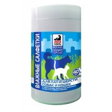 Влажные салфетки Айда гулять д/лап и шерсти собак (уп. 40 шт)