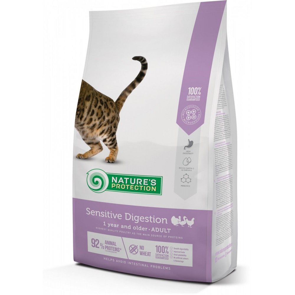 Nature's Protection Cat Sensitive Digestion - корм для кошек с чувств. пищеварением Nature's Protection Cat Sensitive Digestion - корм для кошек с чувств. пищеварением