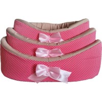 Лежанка для кошек овальная малиново-красная, ДиАнКари разные размеры