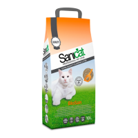 Sanicat Biosan - комкующийся наполнитель для кошек с приятным легким ароматом из бентонита