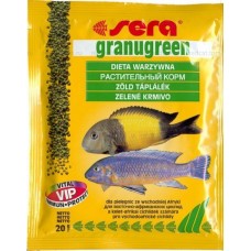 Sera Granugreen — корм для мелких растительноядных цихлид 20 г (арт. TYZ 391)