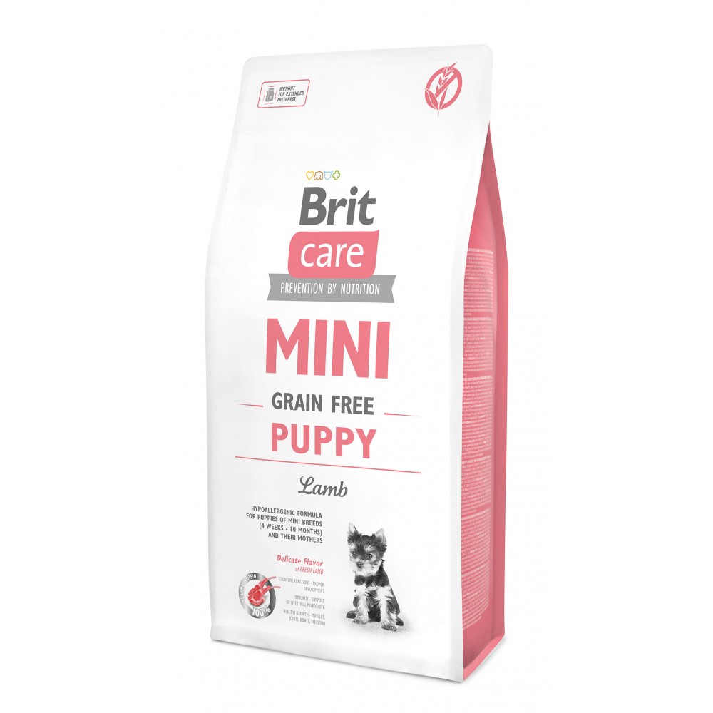 Brit Care MINI GF Puppy Lamb - беззерновой корм д/щенков мини-пород, ягненок Brit Care MINI GF Puppy Lamb - беззерновой корм д/щенков мини-пород, ягненок