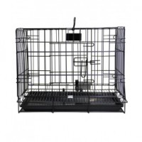 Клетка для щенков и собак 46х30х37 см. Happy Pet черный цвет (Арт. LEID-214MAJ)