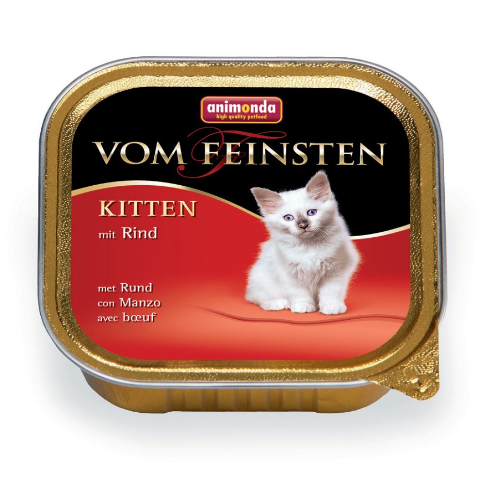 Vom Feinsten - паштет для котят, говядина (100 г) Animonda Vom Feinsten - паштет для котят, говядина (100 г) Animonda