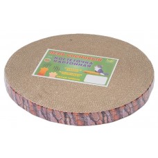 Когтеточка гофрокартонная ЧИП модель ПЕНЬ СОСНОВЫЙ большой h40 мм., D40,5 см. с пропиткой (арт. RP 840023сосн)