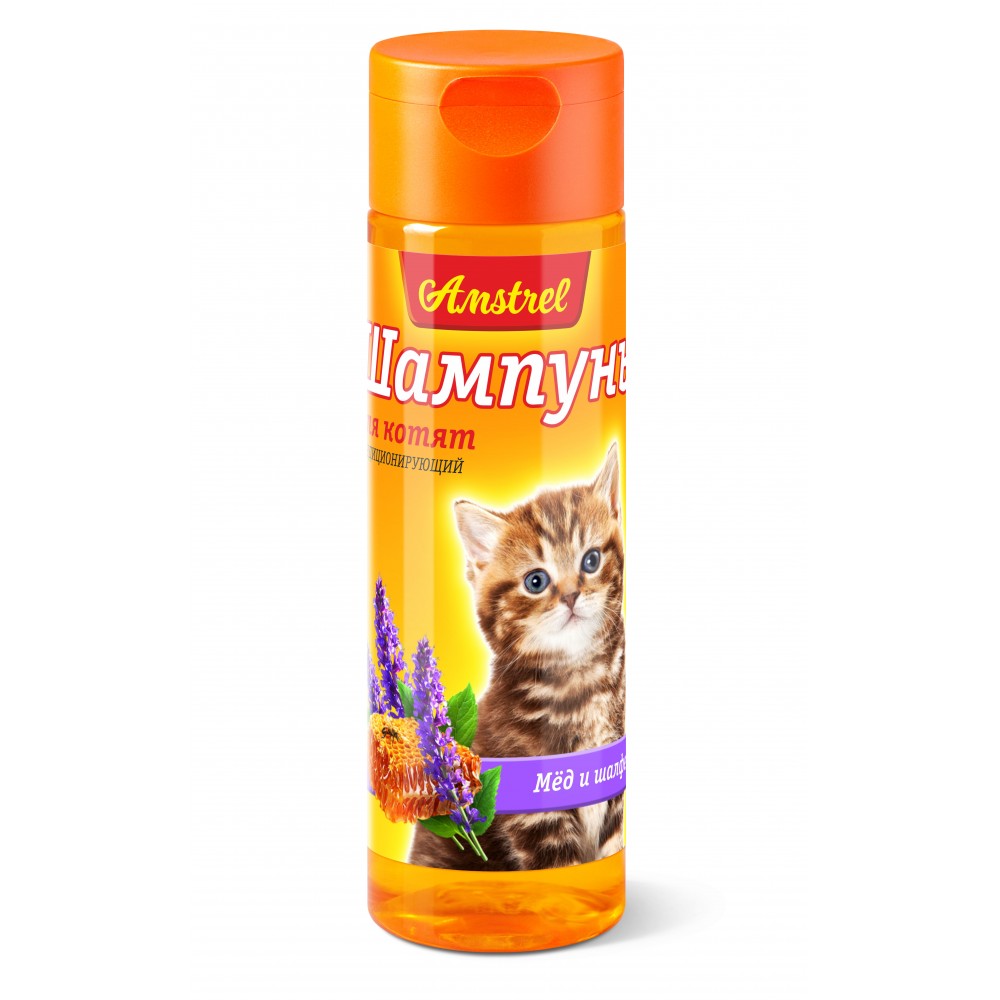 Шампунь Amstrel для котят кондиционирующий с медом и шалфеем, 120 мл. (арт. TYZ 254001452) Шампунь Amstrel для котят кондиционирующий с медом и шалфеем, 120 мл. (арт. TYZ 254001452)