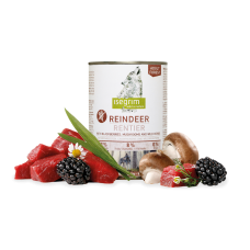 Isegrim Adult Forest Reindeer - консервы для собак с мясом северного оленя, черникой, грибами и лесными травами, 400 гр. (арт. TYZ 95716)