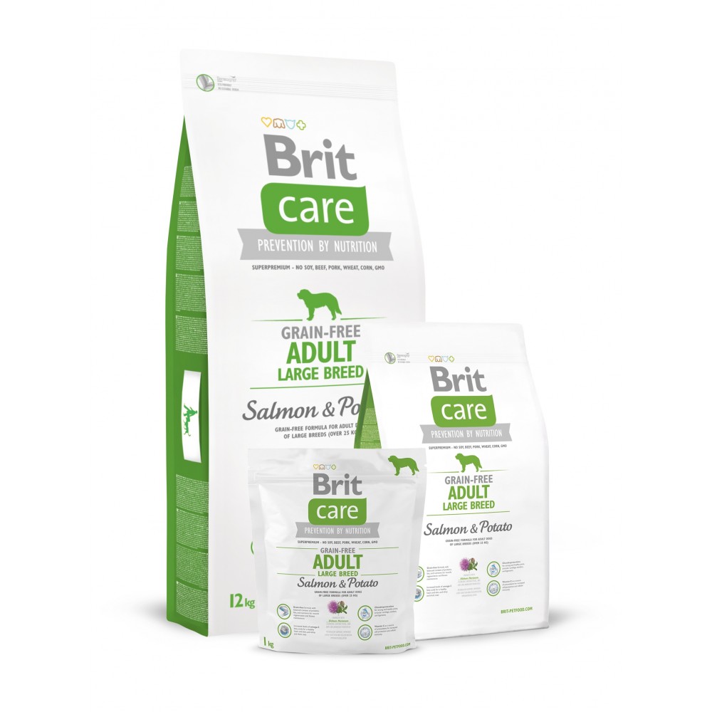Brit Care Grain free Large Breed Salmon & Potato беззерновой корм для собак (лосось и картофель) Brit Care Grain free Large Breed Salmon & Potato беззерновой корм для собак (лосось и картофель)