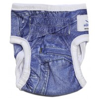 Hippie Pet Подгузники многоразовый для сук, имитации джинсовой ткани, разных размеров