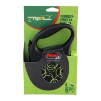 Triol поводок-рулетка Fun Neon от Flexi L, 5 м до 50 кг, лента (арт. ТР11101009)