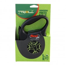 Triol поводок-рулетка Fun Neon от Flexi L, 5 м до 50 кг, лента (арт. ТР11101009) Triol поводок-рулетка Fun Neon от Flexi L, 5 м до 50 кг, лента (арт. ТР11101009)