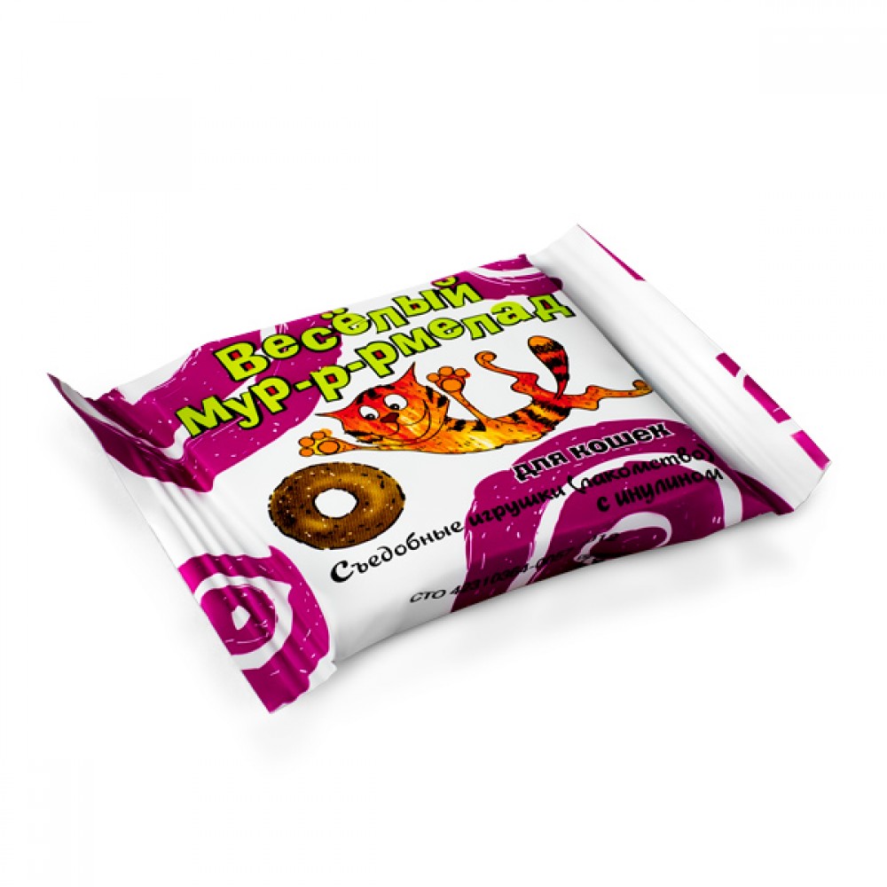 Лакомство для кошек Веселый Мур-р-рмелад с инулином, 6 г (арт. ВЕТ300516) Лакомство для кошек Веселый Мур-р-рмелад с инулином, 6 г (арт. ВЕТ300516)